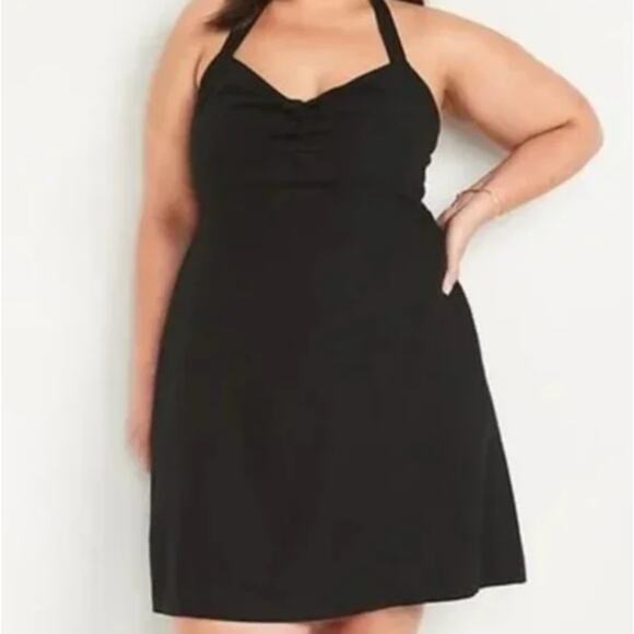Torrid Halter Fit and Flare Pinup Dress Black Size 26 - Picture 1 of 4